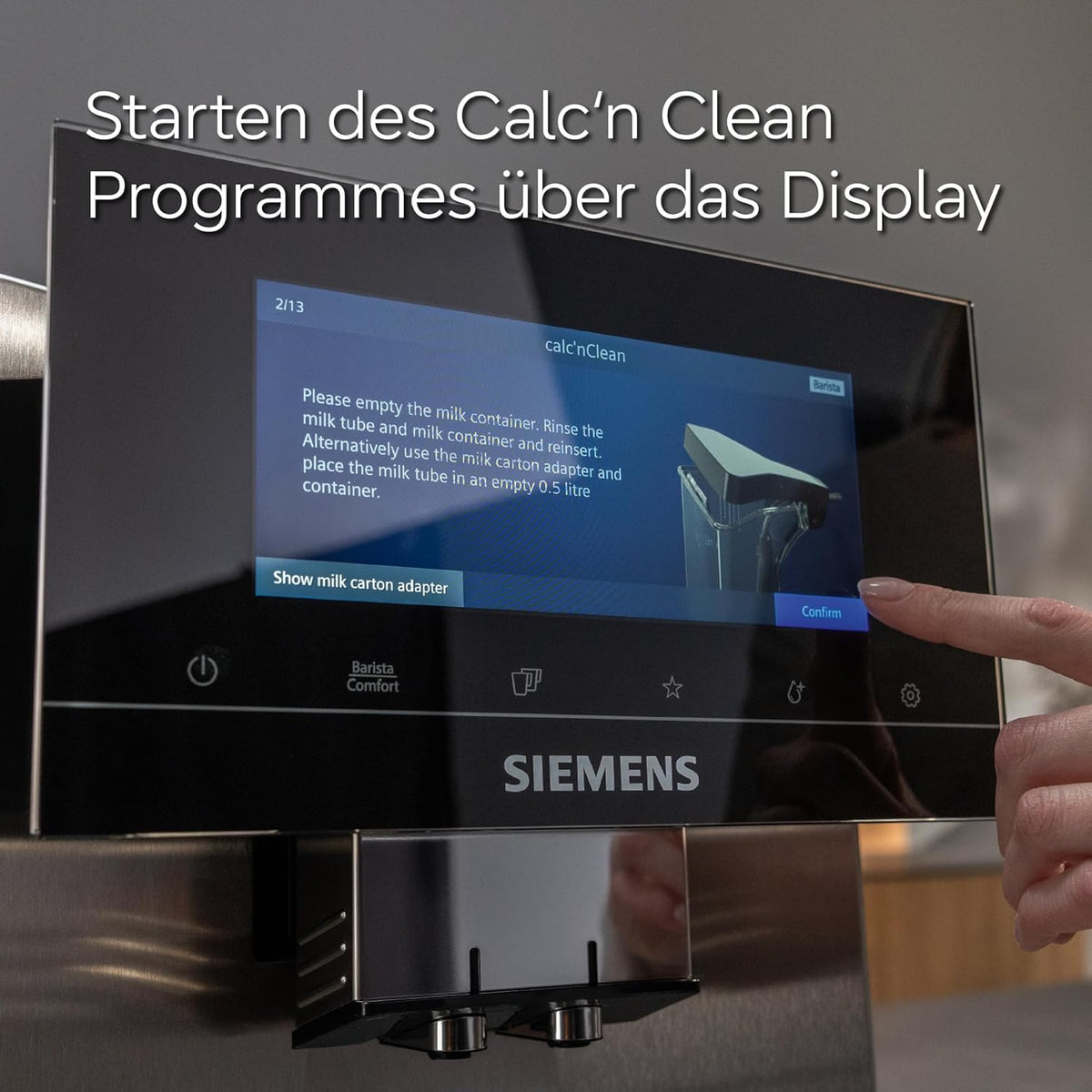 SIEMENS TZ80003A Pflegeset – 10 Reinigungstabletten & 6 Entkalkungstabletten für EQ Kaffeevollautomaten