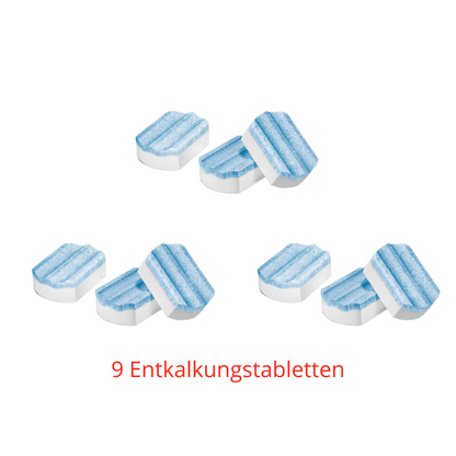SIEMENS TZ80002A Entkalkungstabletten – 9 Stück für EQ & surpresso Kaffeevollautomaten