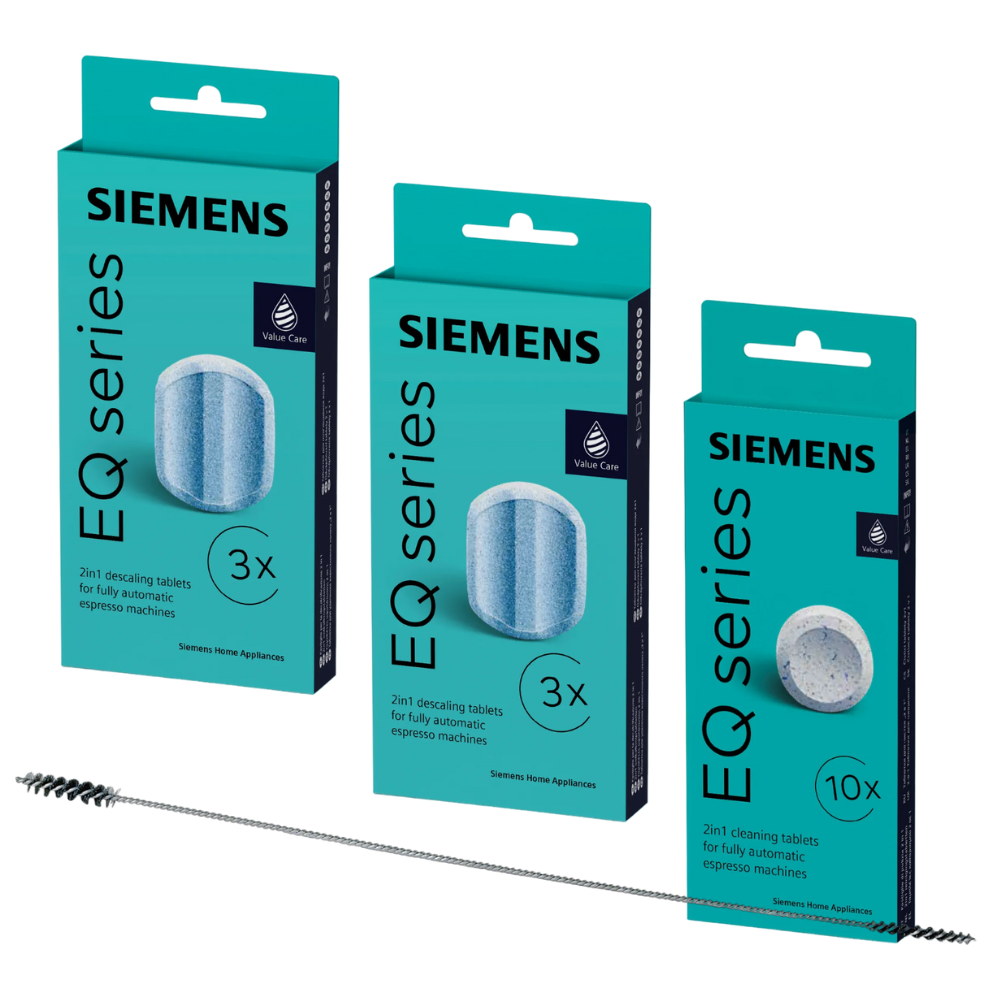 SIEMENS TZ80001 10 Reinigungstabletten + 6 Entkalkungstabletten TZ80002 für EQ
