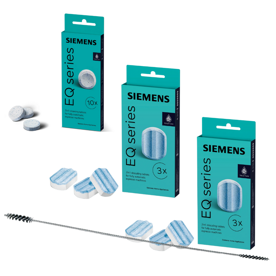 SIEMENS TZ80001 10 Reinigungstabletten + 6 Entkalkungstabletten TZ80002 für EQ
