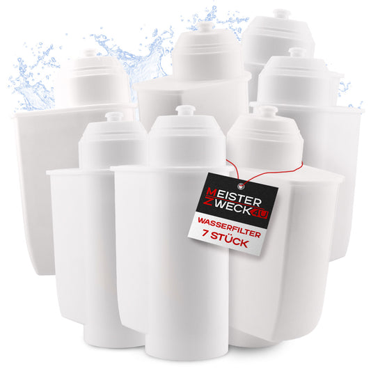 MEISTERZWECK4U Wasserfilter – 7 Stück kompatibel mit Siemens EQ, Bosch, Neff & Gaggenau – Brita Intenza Filtersystem